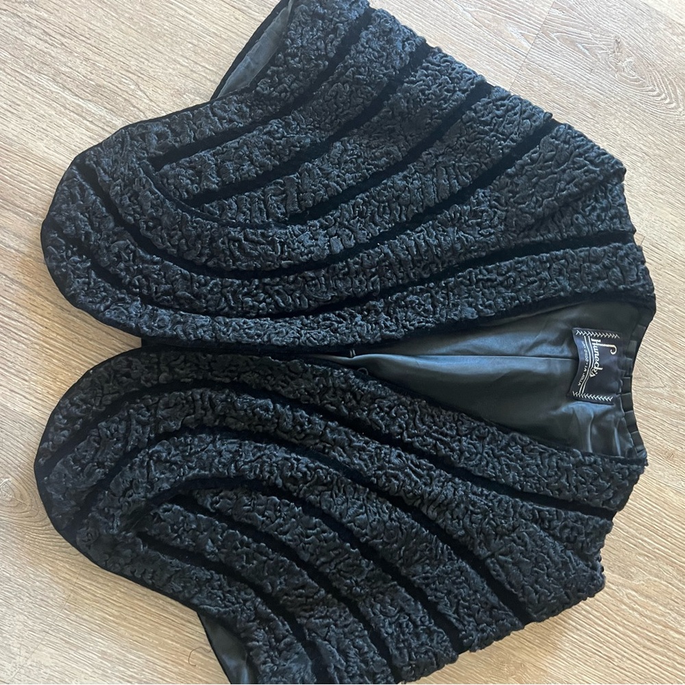 Black Textured Vest